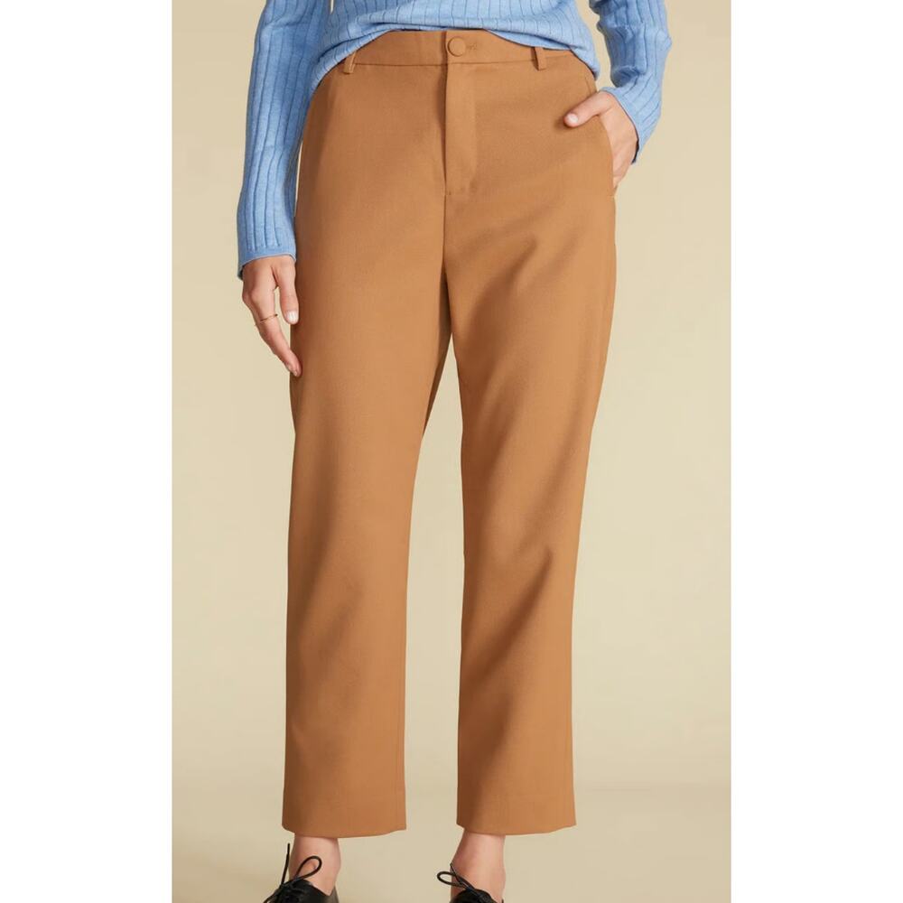 Amour Vert Taper Tailored Ankle Trouser - Camel